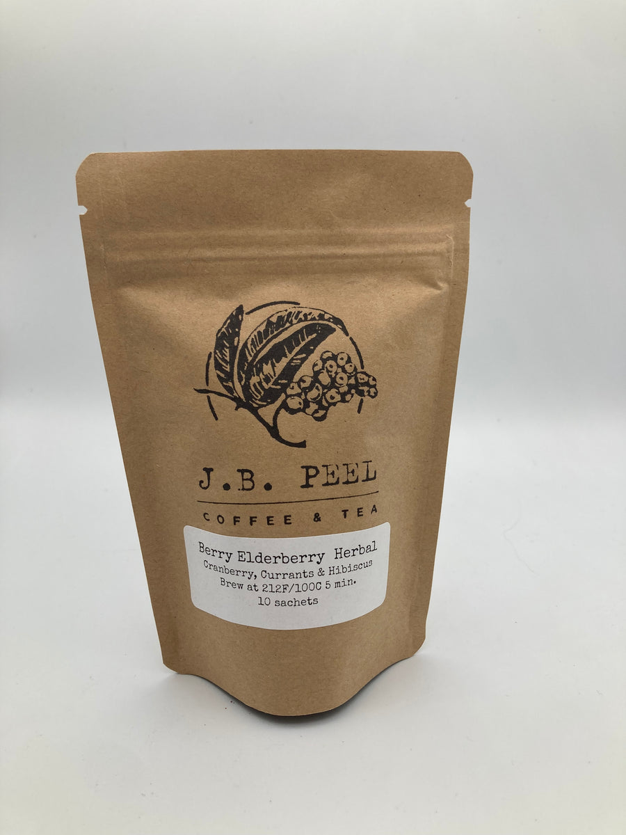 Berry Elderberry Tea Sachets JB Peel Coffee