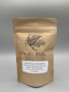 Decaf Irish Breakfast Black Tea Sachets